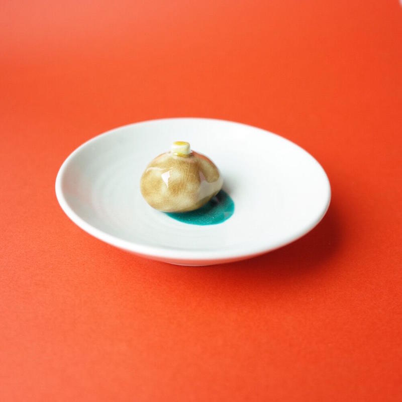 今江未央 Imae Mio 九谷焼立体豆皿 果物と野菜 オトメの金沢 陳列室