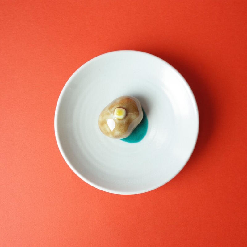 今江未央 Imae Mio 九谷焼立体豆皿 果物と野菜 オトメの金沢 陳列室