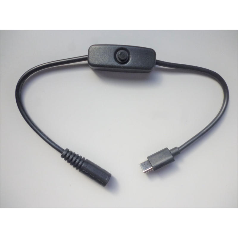 USB TypeCから9.0V/12Vを取り出す ON/OFFスイッチ付き PD トリガーケー