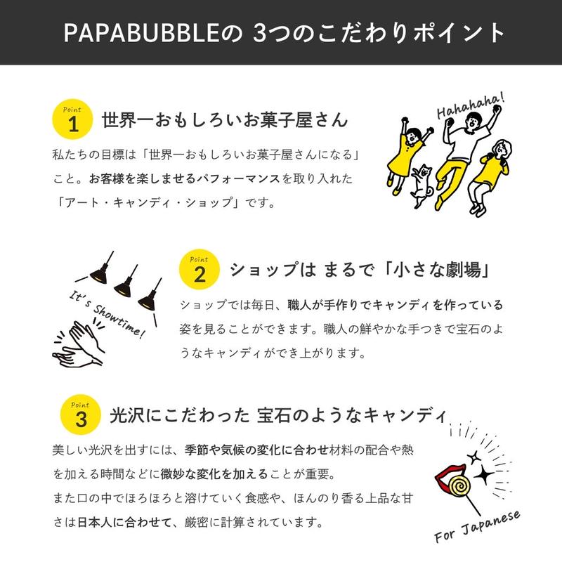 ルネバッグセット オリジナル平袋 シール付き 簡易包装 送料別 Papabubble O