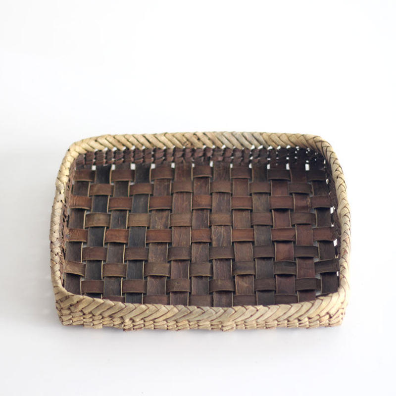 沢胡桃 トレイ 大 浅いかご 籠 収納や小物入れなど Ozb 702 オズのか