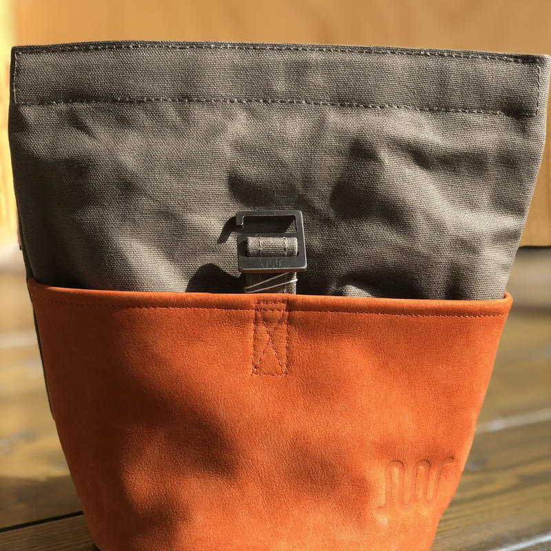 Finger Joint チョークバケットc 本革 パラフィン帆布 Pbclimbin