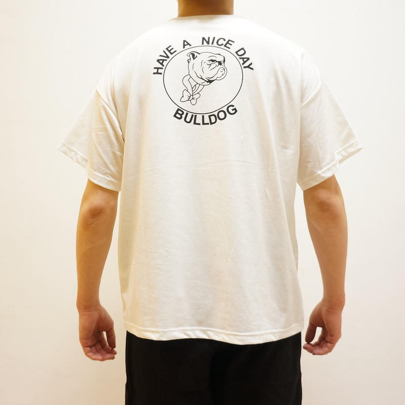 Have A Nice Day Bulldog Graphic Tee White プリ