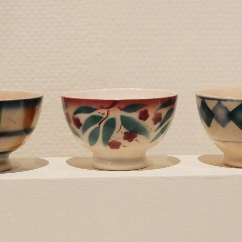 カフェオレボウル ｑ 花柄 サカヴェン社 １９３０ １９４０年 アンドリーニャ