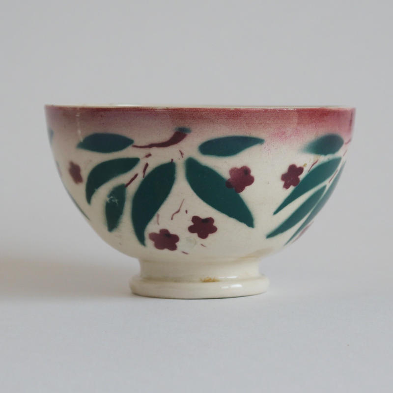 カフェオレボウル ｑ 花柄 サカヴェン社 １９３０ １９４０年 アンドリーニャ