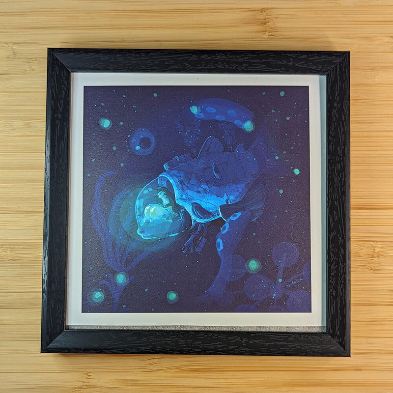 南極ホタル堂 中サイズフレームイラスト 240 07 ペンギンバザール