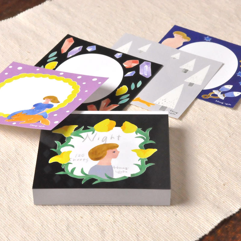 柊有花 プロックメモ Night 紙モノ雑貨店 ぺぱむら Online Shop