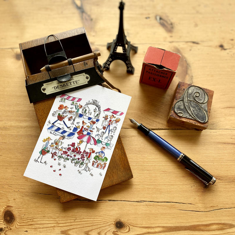 ナカムラユキイラスト ポストカード ３種類 各２枚 ６枚セット Petit A Petit