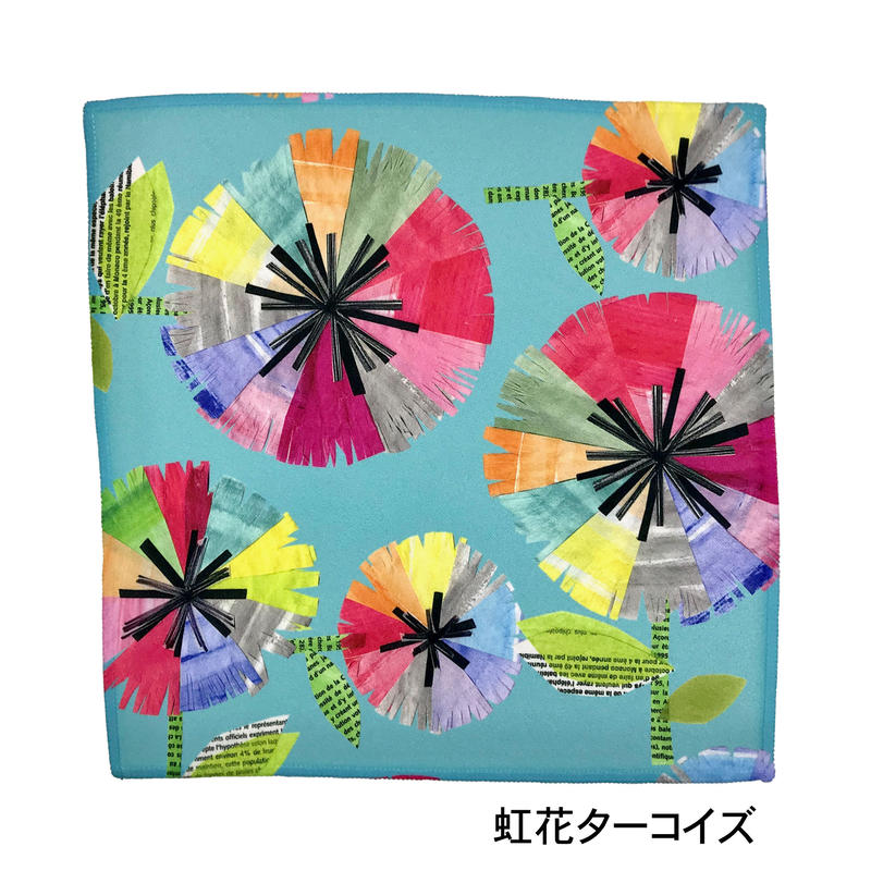マイクロファイバークロス 虹花 壁 本 チロル 図書館 全4柄 Petit