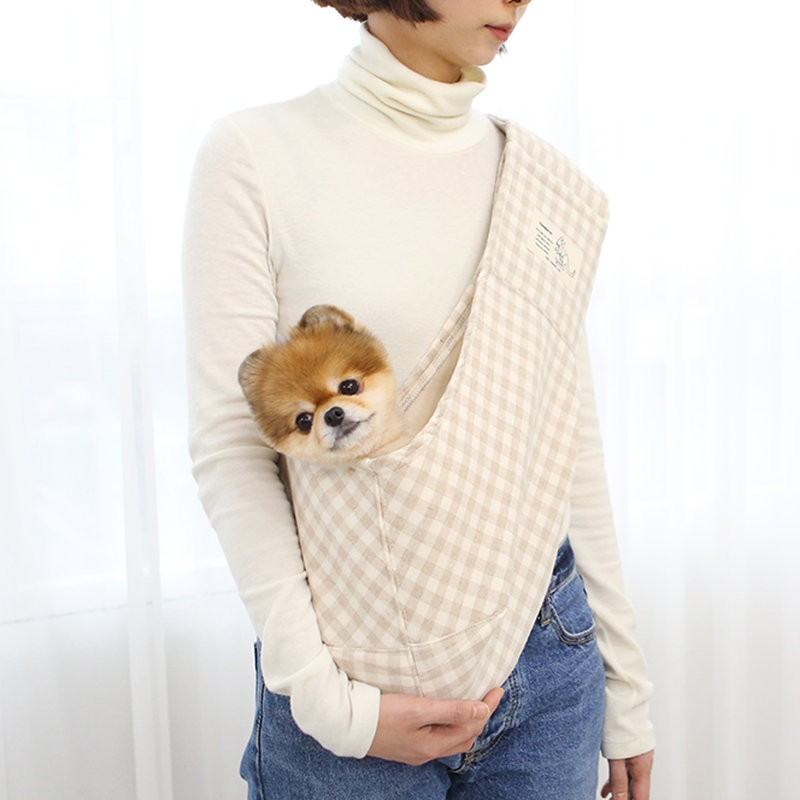 宅配宅配hubsch グルムスリングバッグ アイボリー スリング 犬用品