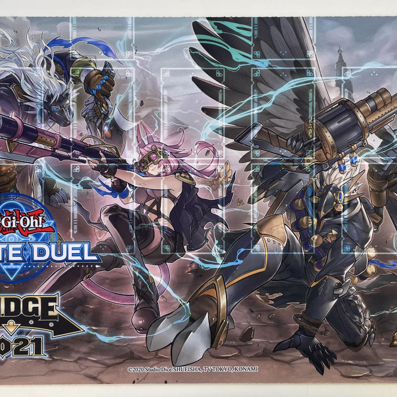 遊戯王海外プレイマット 鉄獣戦線 Judge21 Remote Duel プラチナ