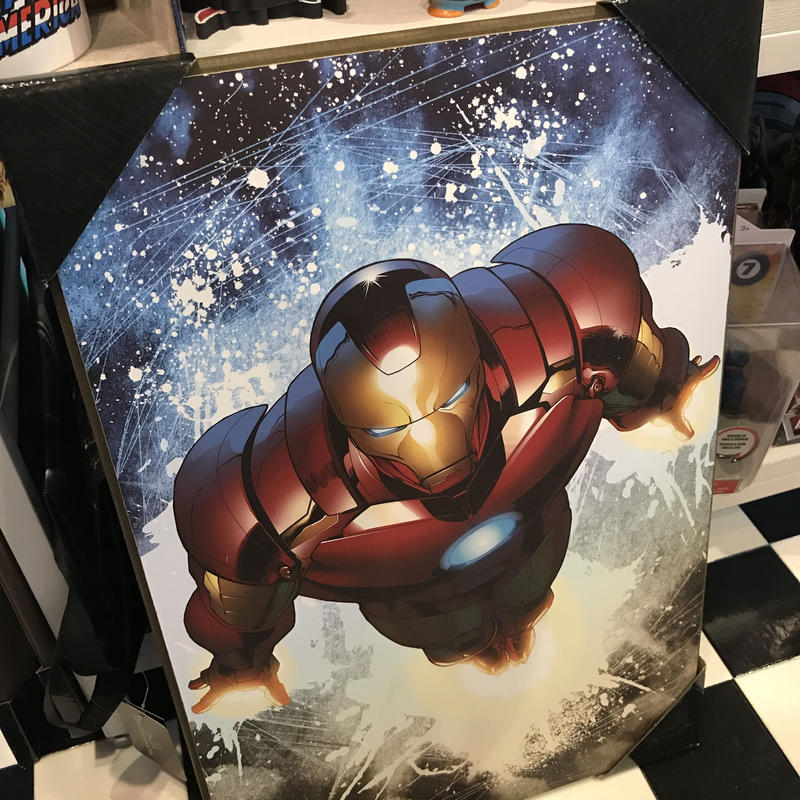 Usa直輸入 Marvel アイアンマン コミック ウォールデコ 看板 壁掛け ウッド 木製