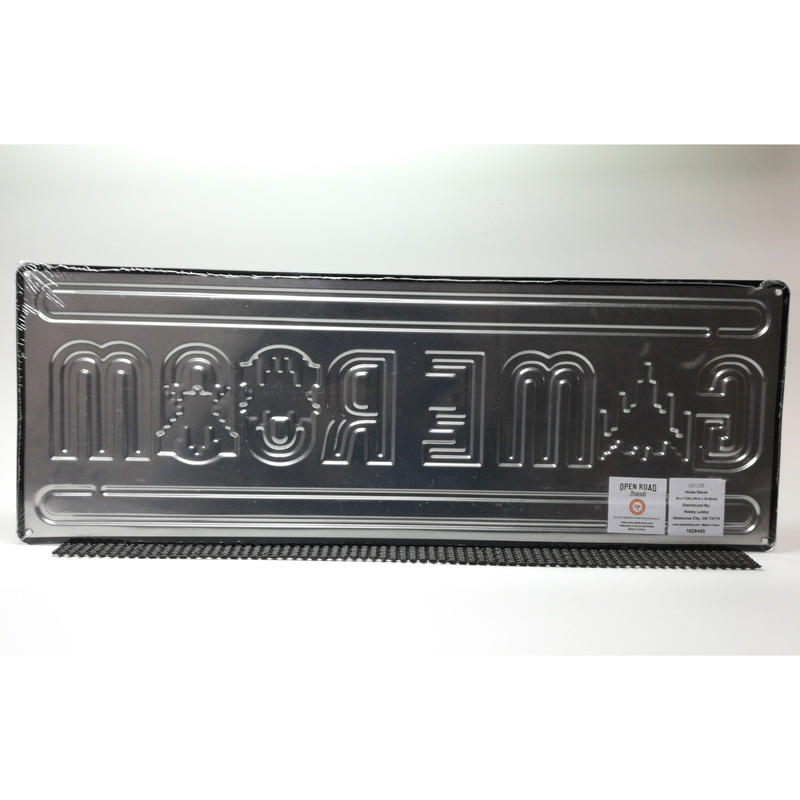 Usa直輸入 ブリキ看板 Game Room ゲームルーム アーケード エンボス加工 メタル