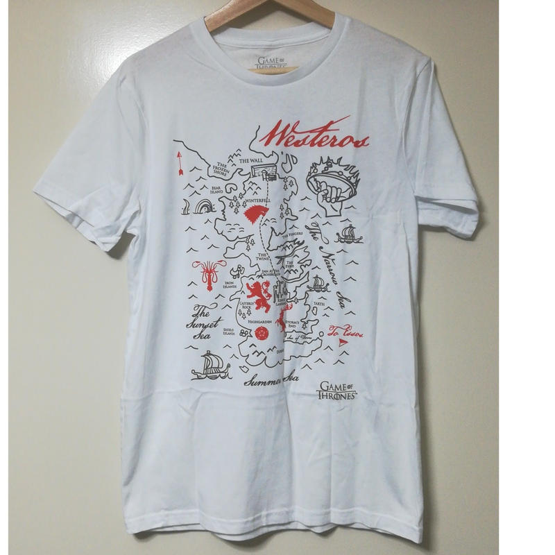 Usa直輸入 ゲームオブスローンズ ウェスタロス マップ Tシャツ Sサイズ ゲーム オブ