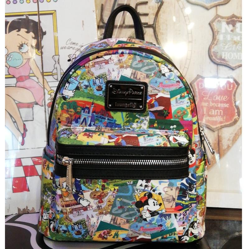 Usa直輸入 Disney ディズニーパーク コラージュ ミニ バックパック リュック ディ