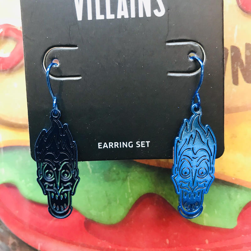 Usa直輸入 Disney ヘラクレス ハデス フェイス型 ダングル ピアス アクセサリー