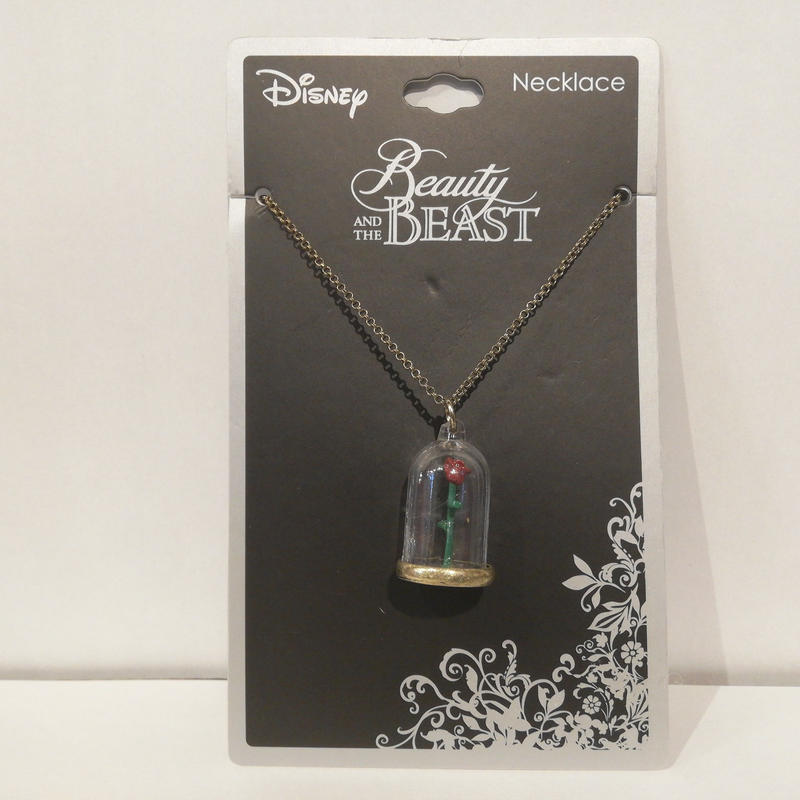 Usa直輸入 Disney 美女と野獣 魔法のバラ ガラスドーム ネックレス ディズニー ア