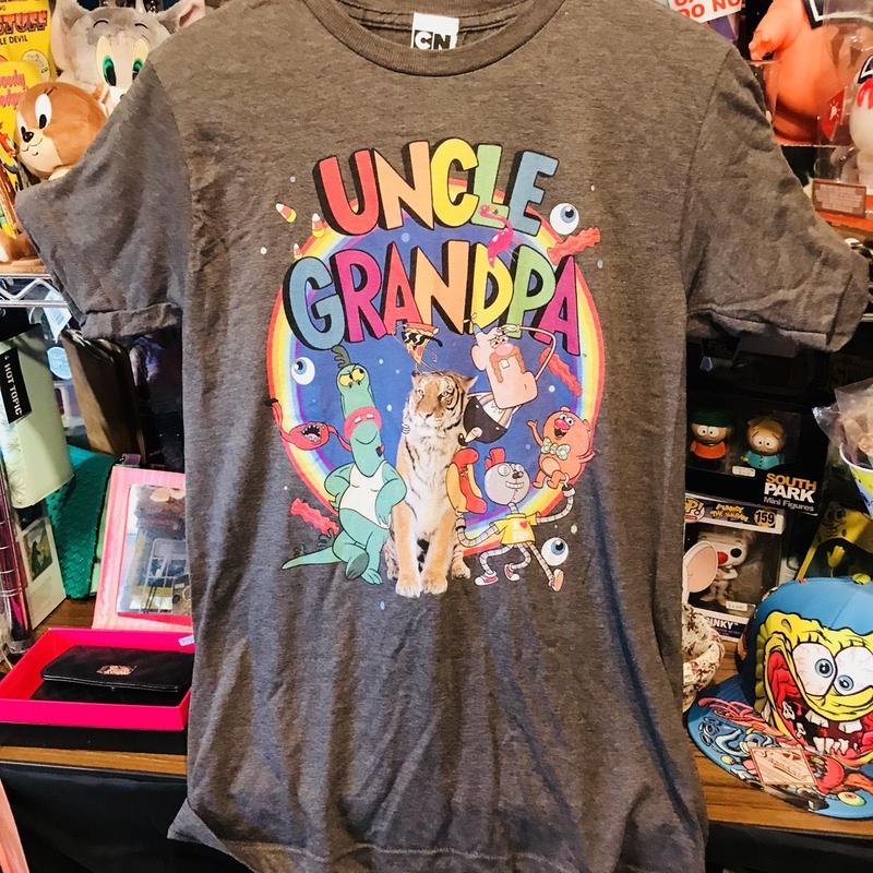 Usa直輸入 アンクルグランパ キャラクター グレー Tシャツ カートゥーンネットワーク カ