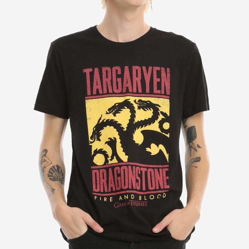 Usa直輸入 ゲームオブスローンズ ターガリエン Tシャツ Sサイズ ドラゴンストーン ゲー