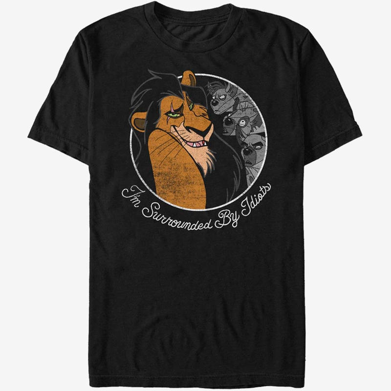 Usa直輸入 Disney ライオンキング スカー More Idiots Tシャツ Sサ