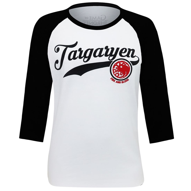 Usa直輸入 ゲームオブスローンズ ターガリエン ベースボール Tシャツ ラグラン 7分丈
