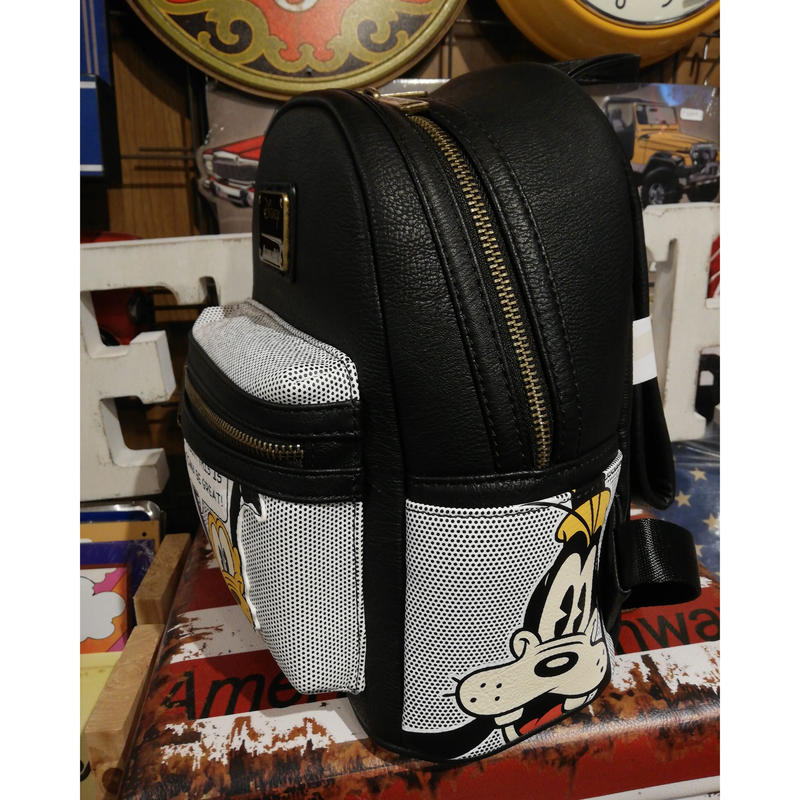 Usa直輸入 Disney ミッキーマウス フレンド 白黒ドット ミニ バックパック リ