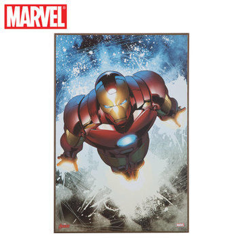 Usa直輸入 Marvel アイアンマン コミック ウォールデコ 看板 壁掛け ウッド 木製
