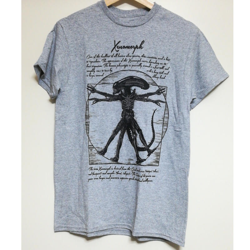 Usa直輸入 Alien エイリアン ウィトルウィウス的人体 Tシャツ Sサイズ 映画