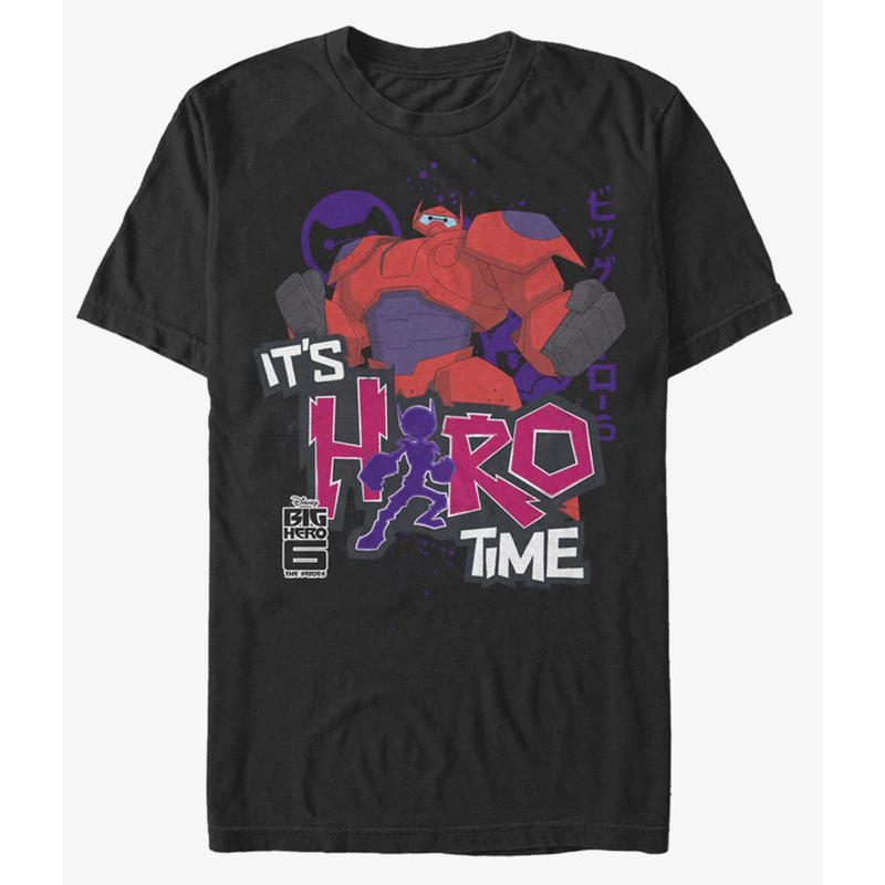 Disney ビッグヒーロー6 It S Hero Time ベイマックス ヒロ ハマダ 黒地