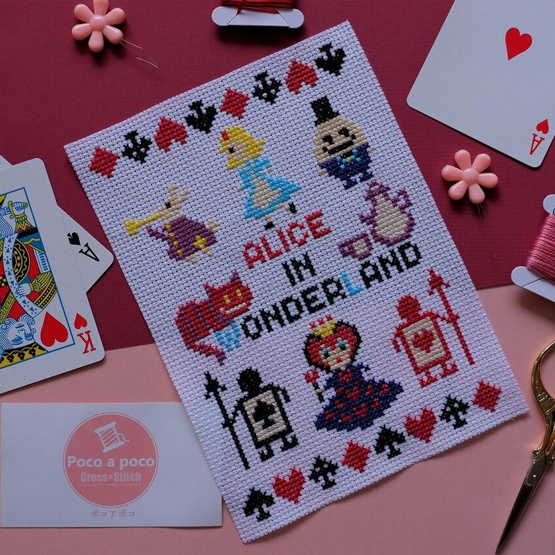 クロスステッチdl図案 不思議の国のアリス Alice In Wonderland おとぎ話