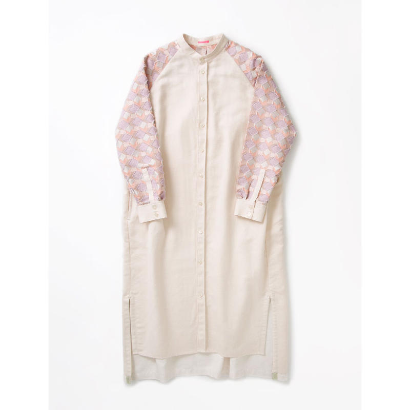 Uroko ラグランワンピース Col ﾋﾟﾝｸ Pols