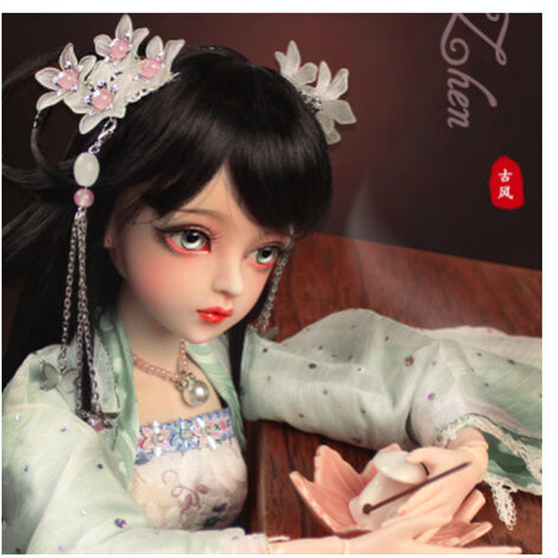 黒髪のオリエンタル美女 Bjd 球体関節人形 60cm 1 3 フルセット 中国人形 本体