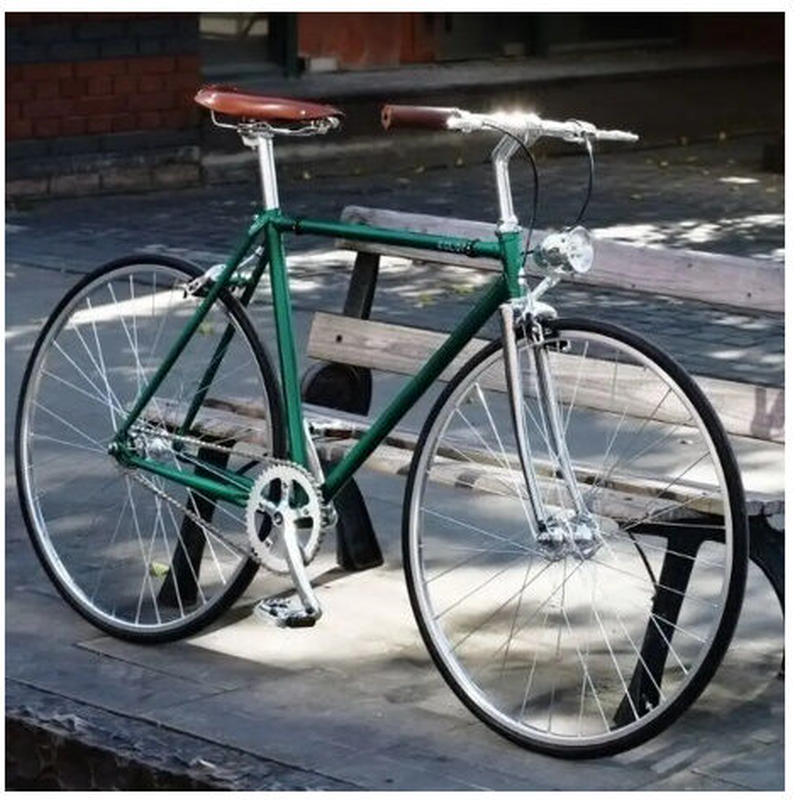 レトロスチール ピストバイク セット クルーザースタイル 西海岸風 48cm 52cmトラック