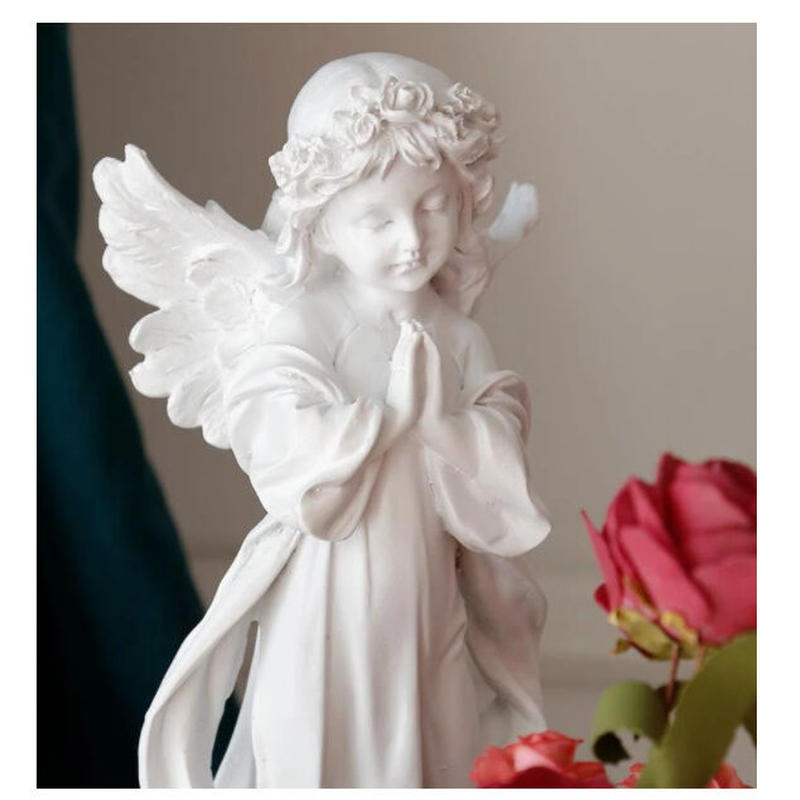 オブジェ 置物 30cm 北欧インテリア 彫刻 かわいい 天使像 エンジェル ギフト プレ