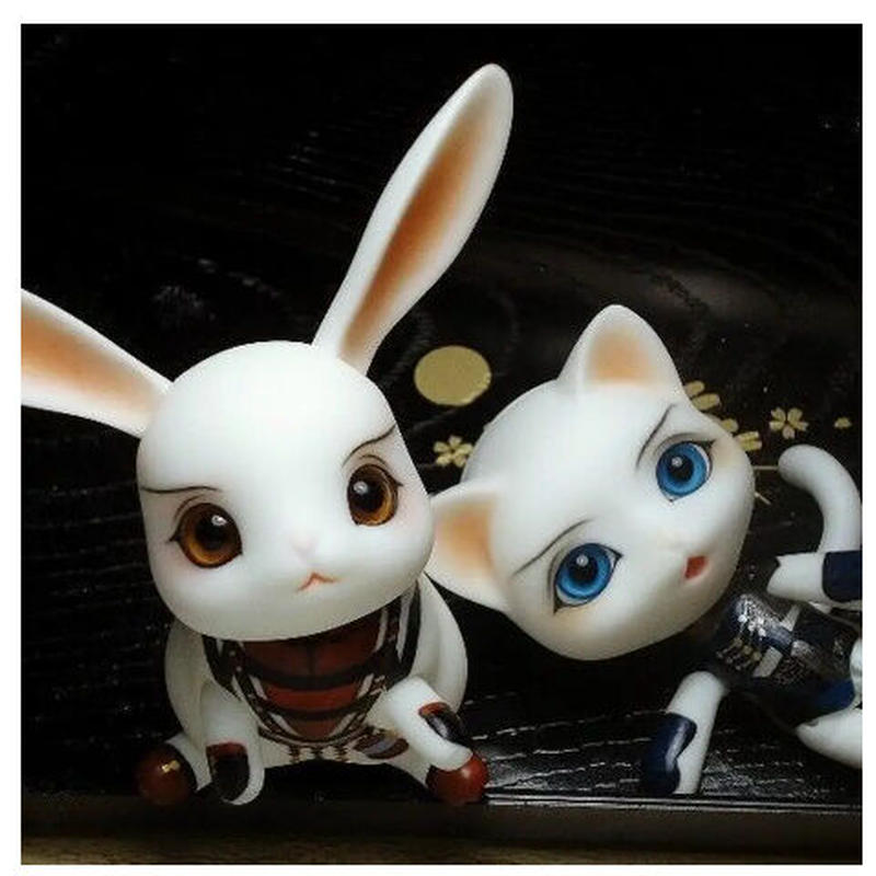 1/12 ホワイトスキン 球体関節人形 うさぎ 兎 ウサギ ドール 動物 可愛い