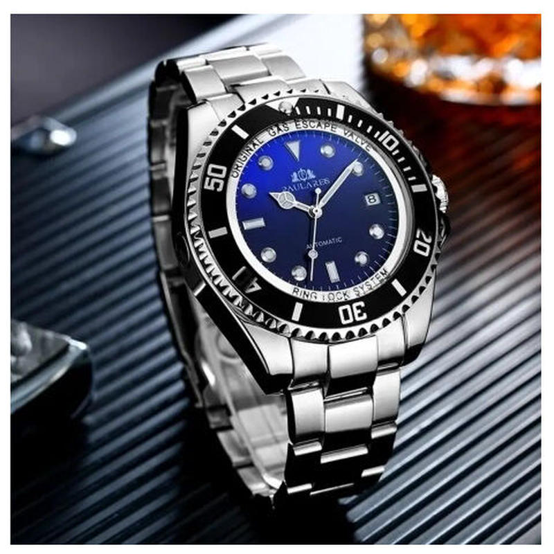 Paulareis 機械式 高級 自動巻き 腕時計 メンズ 海外ブランド プレゼント ブルー