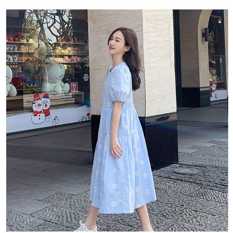 マタニティ 夏 花柄 半袖ワンピース 即日発送