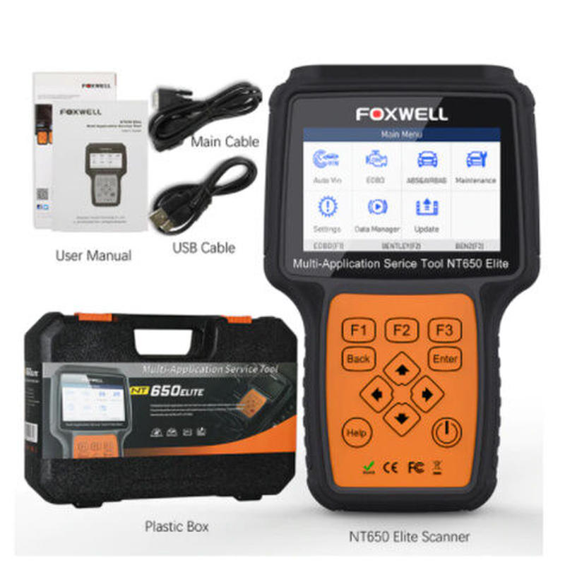 Foxwell Nt650 故障診断機 日本語対応 車 Obd2 スキャンツール 自動車 メン