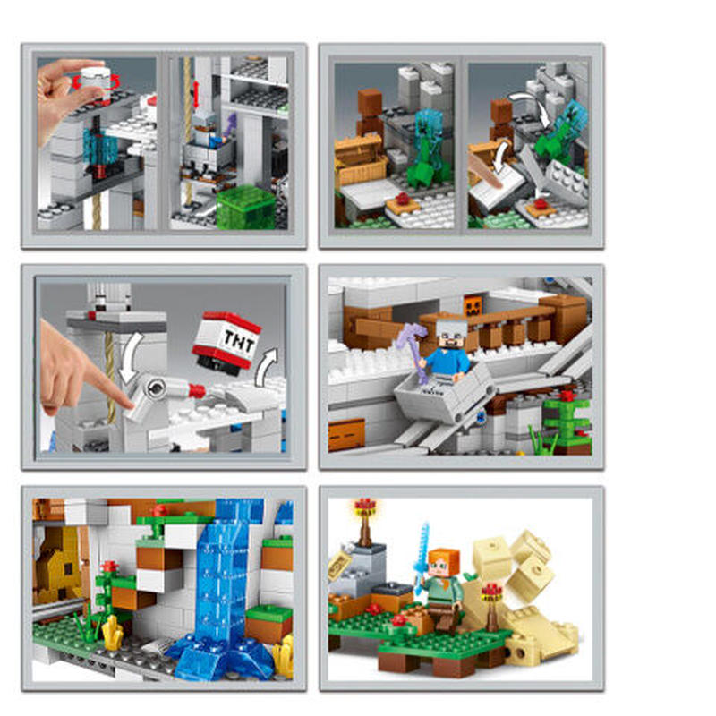 レゴ互換 マインクラフト 山の洞窟 2932ピース World Planet レゴ互換 マインクラフト 山の洞窟 2932ピース World Planet