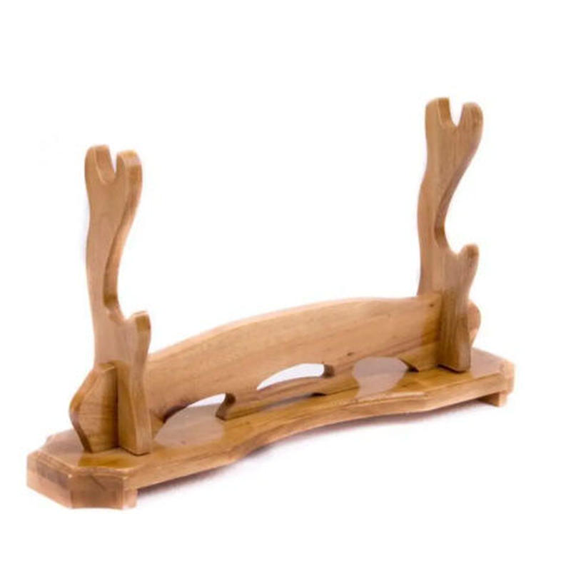 刀置き 日本刀置き 刀掛け 2本掛け 刀掛台 台座 日本刀 木刀 剣置き 短刀拵え 居合刀 刀