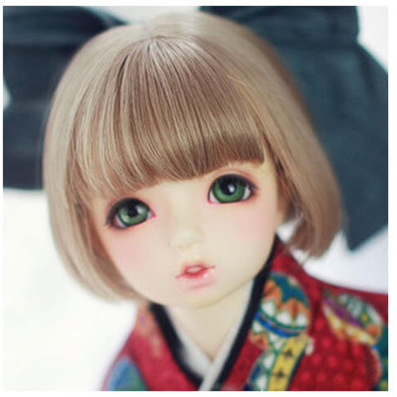 Bjd ウィッグ 女性 サラサラ ショートヘア 人形用 球体関節人形 カスタムドール 髪 Sd