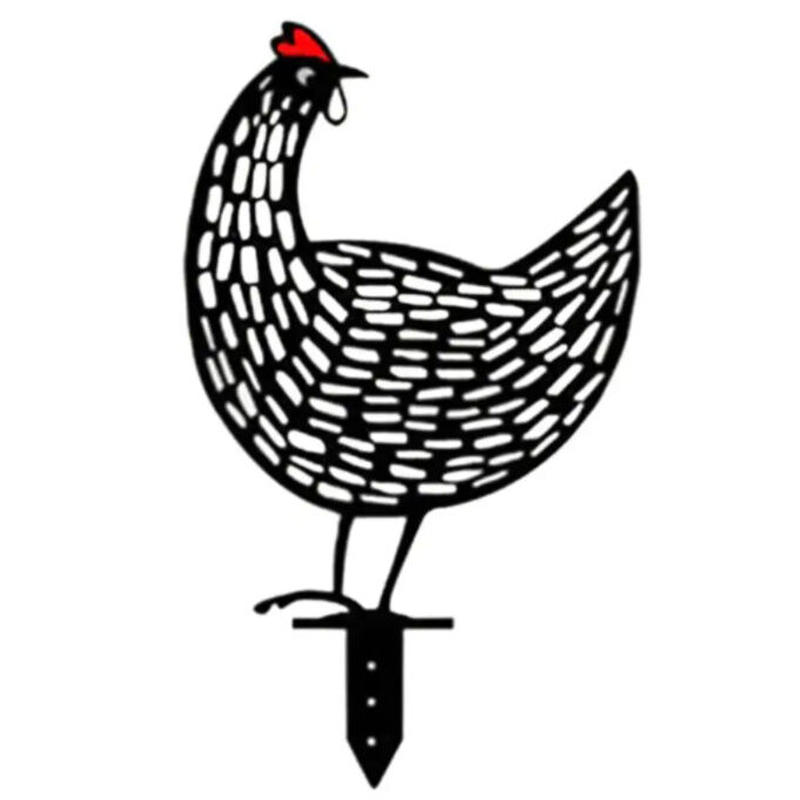 オブジェ 鶏 ニワトリ３体セット 庭 オンドリ シルエット 飾り 部屋 ガーデニング イン