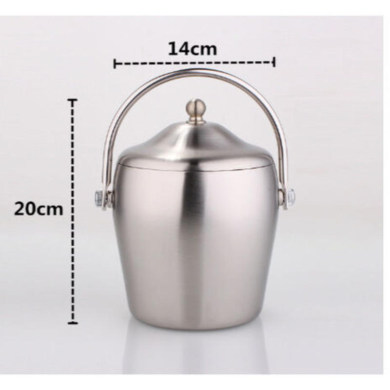 アイスペール おしゃれ 溶けない 結露しない 二重 ステンレス Bar 業務用 シャンパン 焼