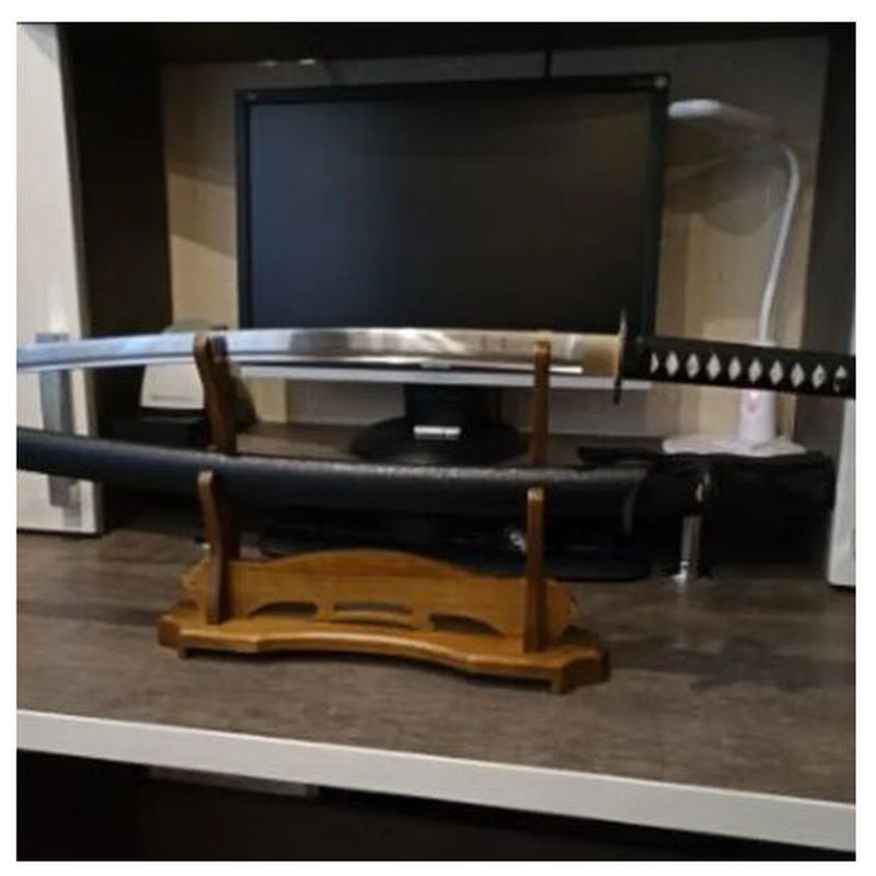 刀置き 日本刀置き 刀掛け 2本掛け 刀掛台 台座 日本刀 木刀 剣置き 短刀拵え 居合刀 刀