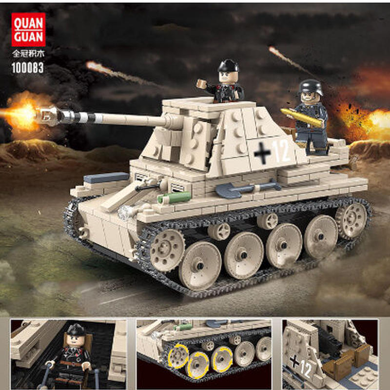 レゴ互換 ドイツ軍 戦車 小型 装甲車 ミニフィグ 武器 第二次世界大戦 Ww2 ライトタンク