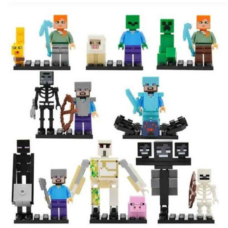 レゴ互換 マインクラフト風 ミニフィグ１６体セット マイクラ風 子供おもちゃ ホビー Lego
