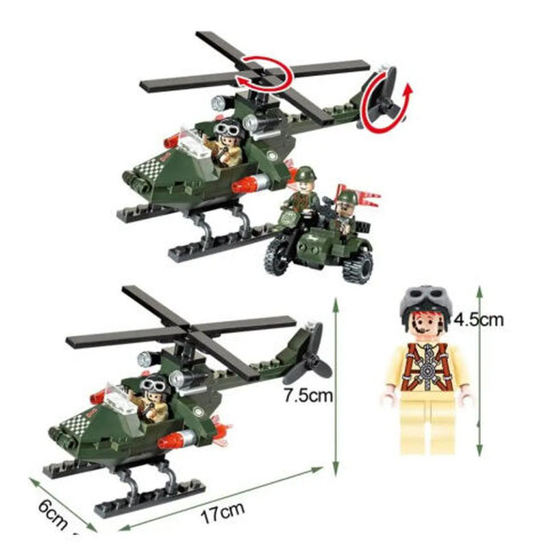 レゴ互換 軍隊 軍事基地 ヘリコプター 武器 戦闘 戦車 ミリタリー 兵士27体 1281ピー