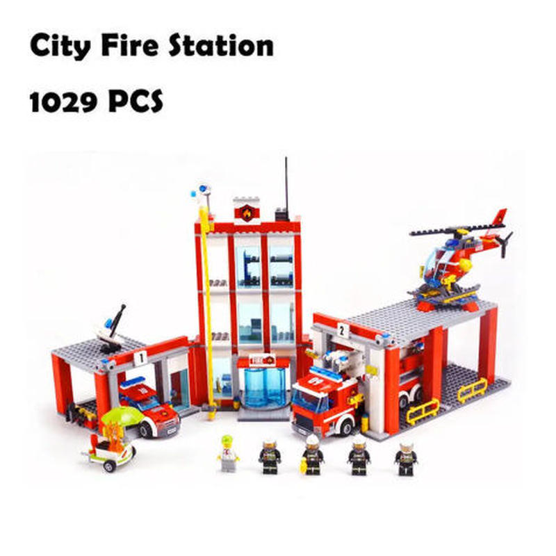 レゴ ( LEGO ) 風 シティ 消防署 60110 ◇ レゴブロック 互換 ◇ ホビ...