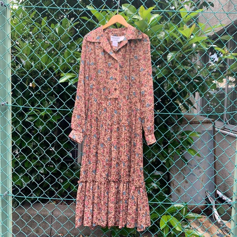 小花開襟ワンピース Custom Fever