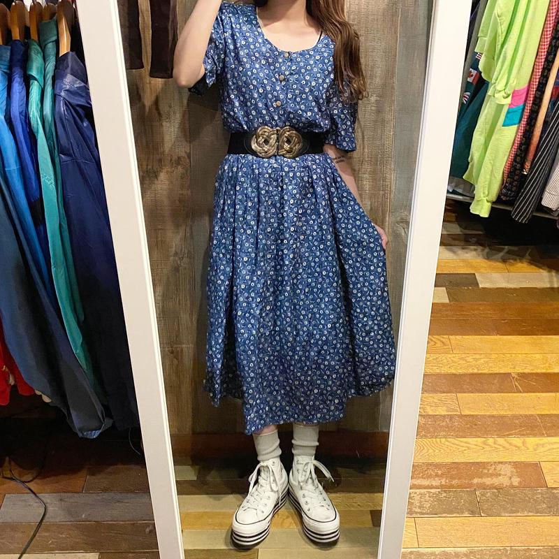 Usa製小花柄ワンピース Custom Fever